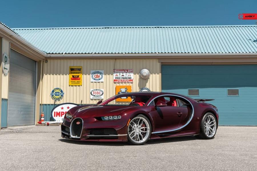  Bugatti Chiron on ANRKY Wheels 2018 года  (фото 1 из 15)